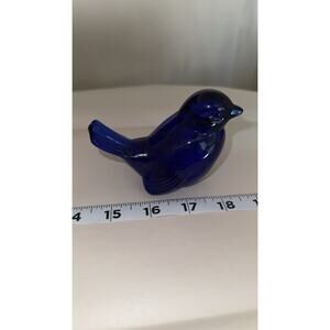 Vintage Fenton Blue Bird Figurine - Collectible Glass Art